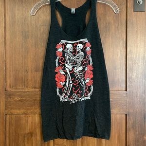 NWOT size small muscle t/ tank man/mermaid skeleton love